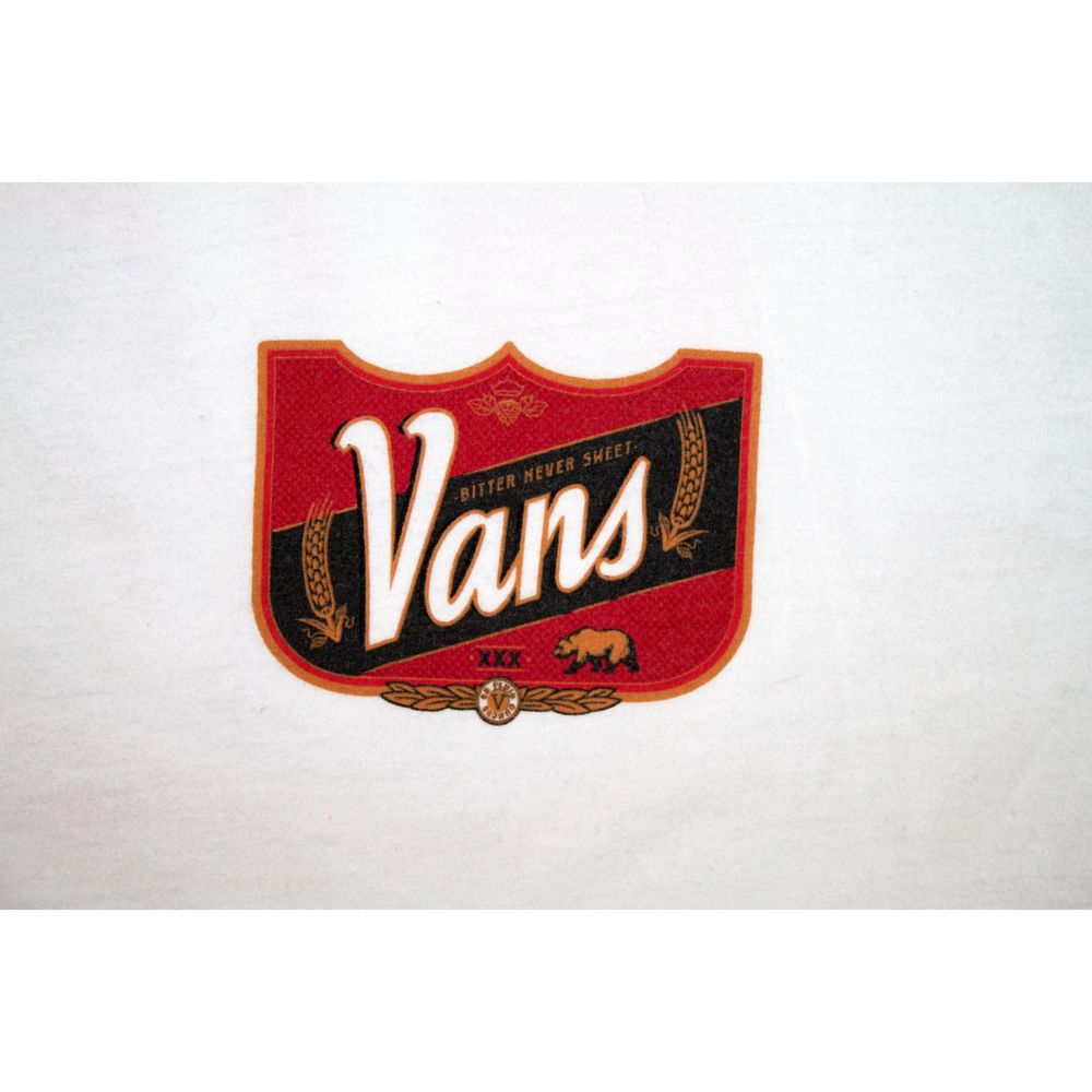 Vans Mens Short Sleeve White T Shirt Size X-Large - Picture 3 of 7